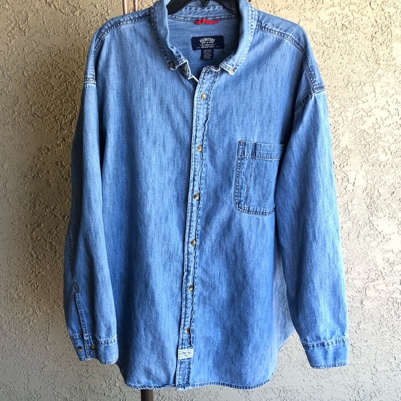 Levi’s Signature Men’s Denim Button Front Long Sleeve Shirt Size 3XL - Picture 2 of 8